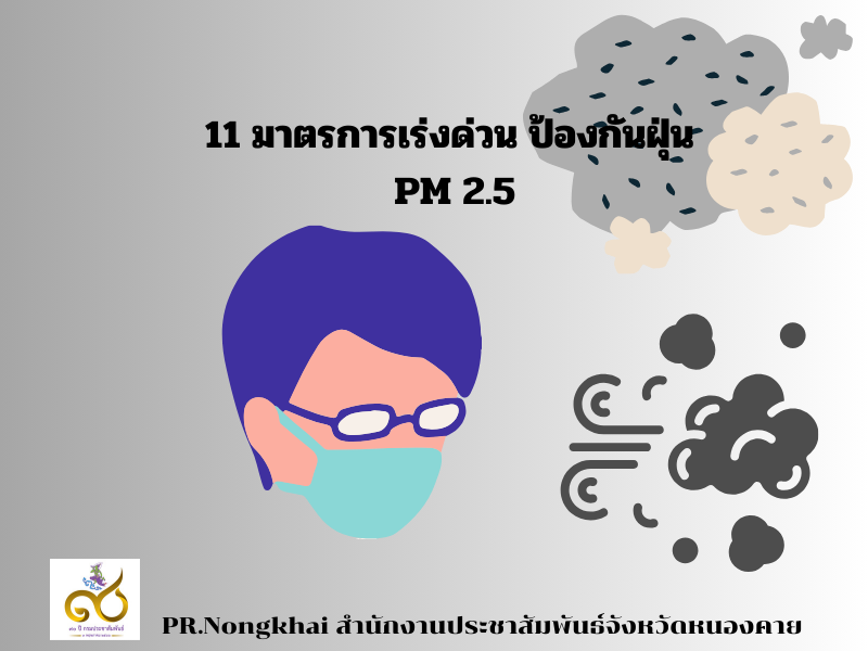 11 มาตรการเร่งด่วน ป้องกันฝุ่น PM 2.5