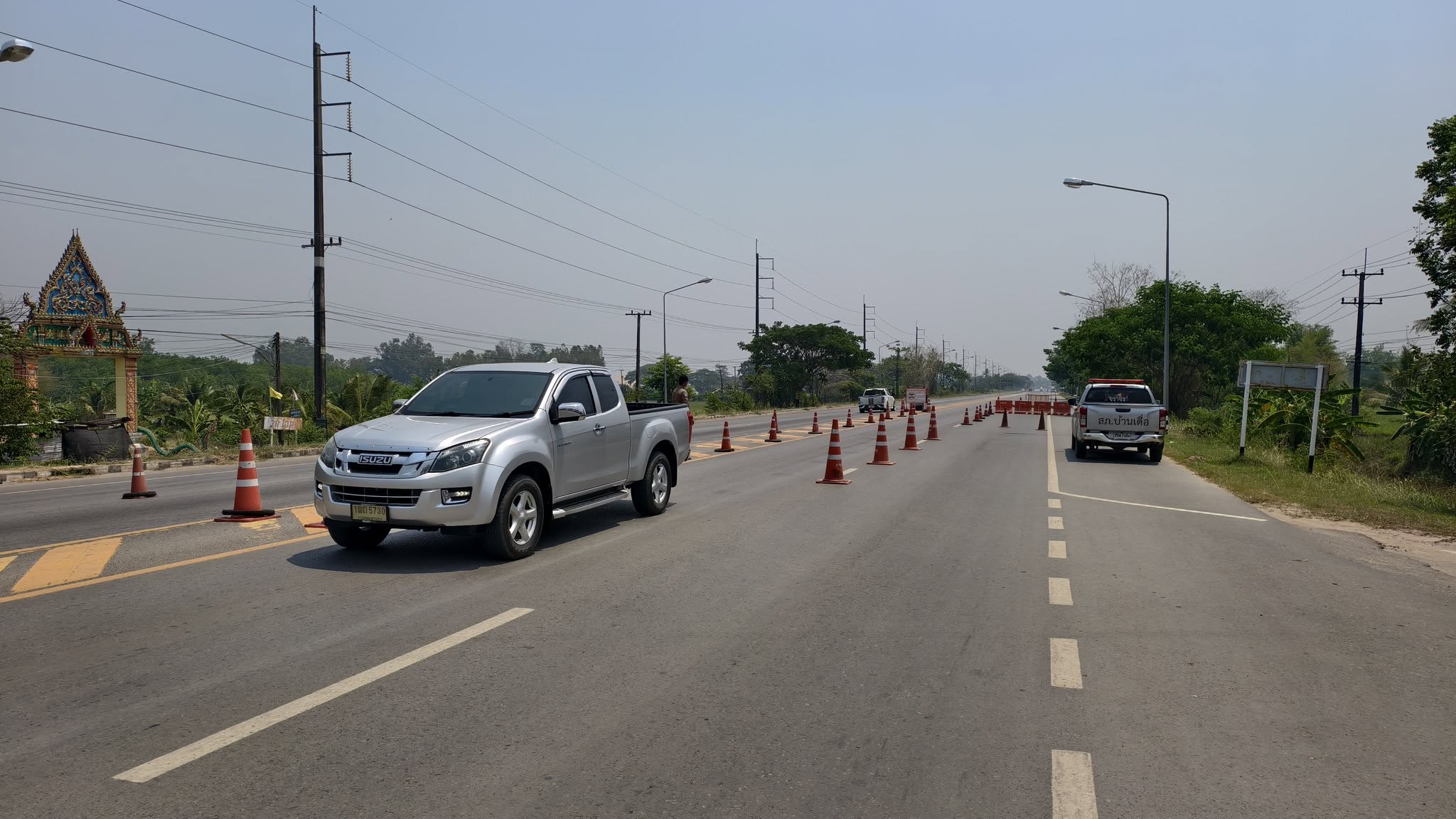 หนองคาย ตรวจเยี่ยมจุดตรวจจุดปฏิบัติการป้องกันและลดอุบัติเหตุ